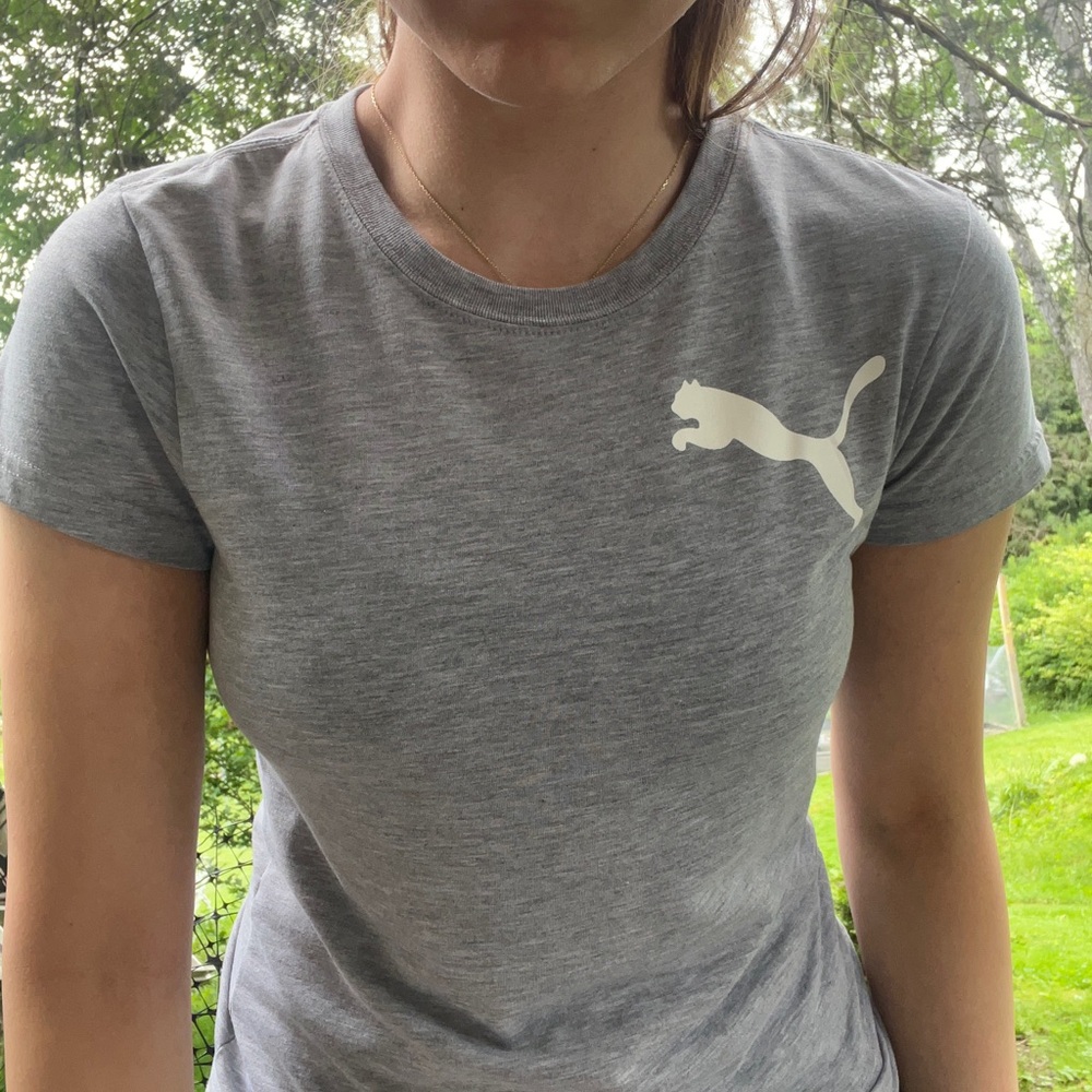 Puma Charcoal V-Neck T-Shirt